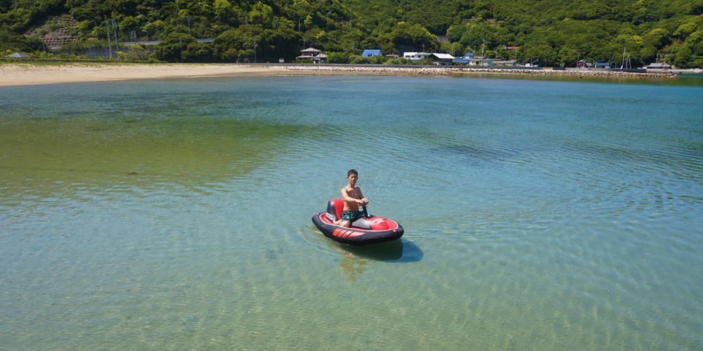 瀬戸内海の小豆島のシースクーター体験は思い切り自然を感じられます。