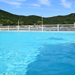 瀬戸内海の離島・香川県小豆島旅行におすすめの海沿いホテル、宿、コテージ「シータイガーアイランドイン小豆島」の海が見えるプール