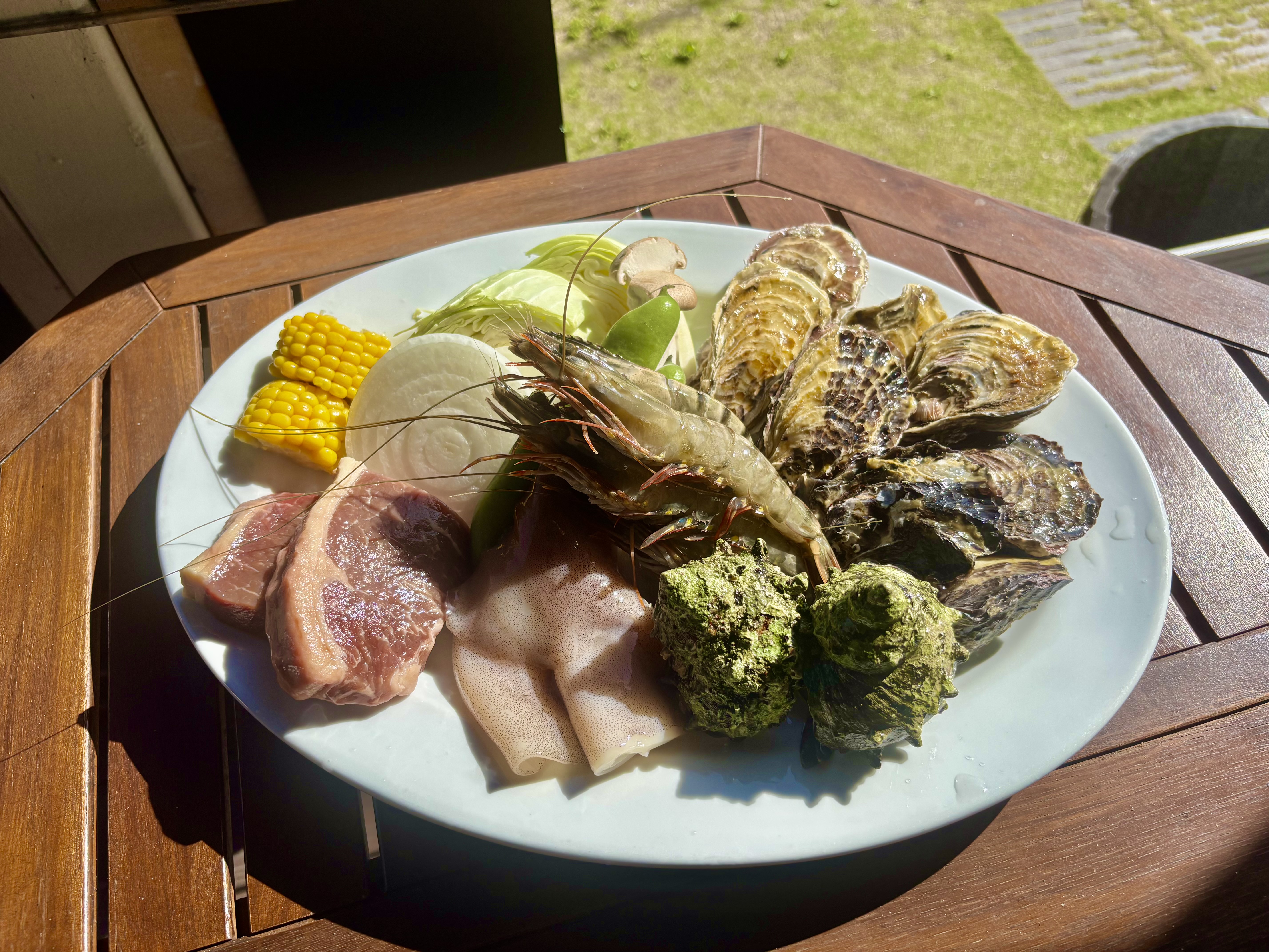 瀬戸内海の離島・香川県小豆島のホテル、グランピングができる、シータイガーアイランドイン小豆島のバーベキュー（BBQ）