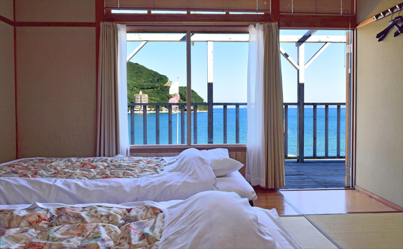 「シータイガーアイランドイン小豆島」の海が見える海沿い部屋「和室２１号棟」