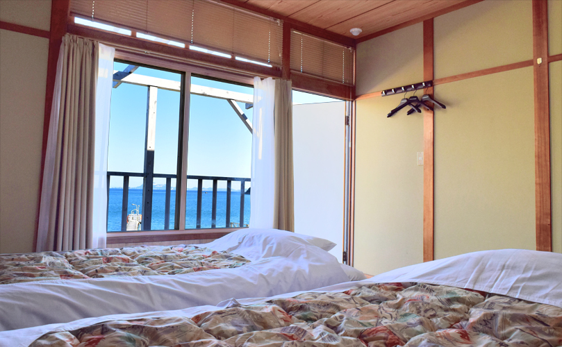 「シータイガーアイランドイン小豆島」の海が見える海沿い部屋「和室２２号棟」